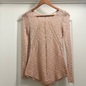 Pink Rose Blush Knit Top, Size XS